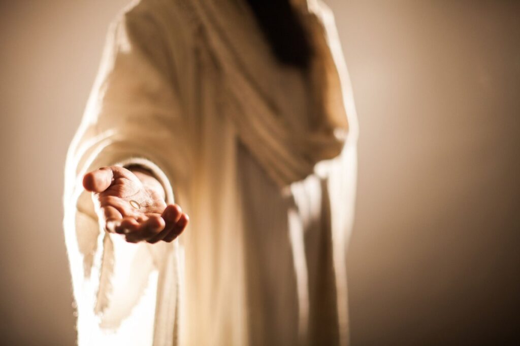 truth stretching his hand to you